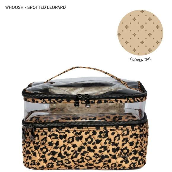 Lug Whoosh Clearview Cosmetic Case Spotted Leopard - Picture 1 of 12